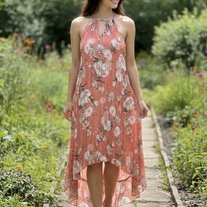 Elegant Floral High-Low Dress Milli Gabrielle